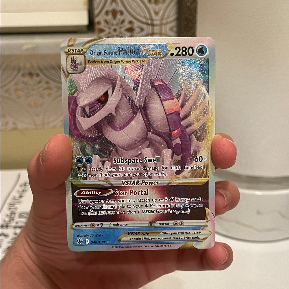 Pokemon Trading Card - Purple and Silver Palkia VSTAR